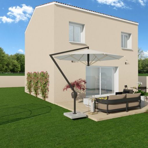 villa de 84 m2 à étage avec 3 chambres sur un terrain de 357m2 à istres