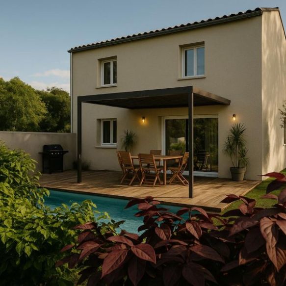 Maison neuve à étage de 85 m² à Fos-sur-Mer sur terrain viabilisé de 400 m², éligible PTZ zone A