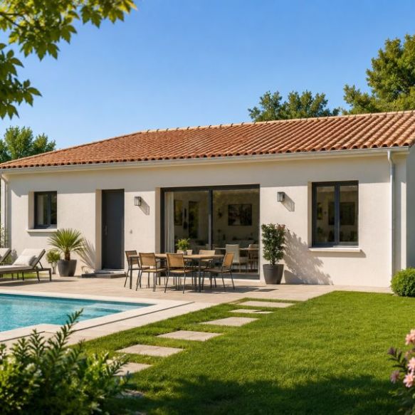 Maison neuve 86 m² avec terrain viabilisé 650 m² à Paradou (13520) – 3 chambres, plain-pied, environnement calme et recherché