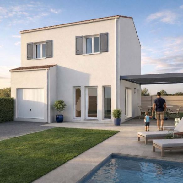 Maison neuve 3 chambres avec garage sur terrain de 630 m² à Robion, proche commodités et écoles