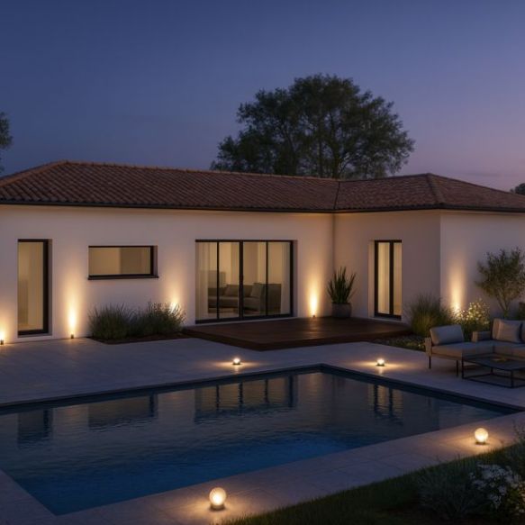 Maison plain-pied 110 m² avec suite parentale sur terrain 999 m² à La Bastidonne