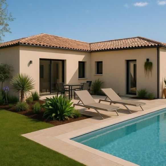 Maison neuve 4 chambres à Port-de-Bouc sur terrain de 876 m² Idéal famille ou premier achat