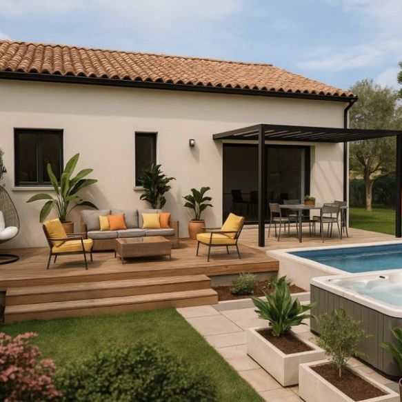 Maison T4 + terrain 650m2 à Fontanes
