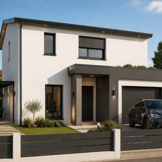 Maison neuve 4 pièces sur un terrain de 350m2 au calme