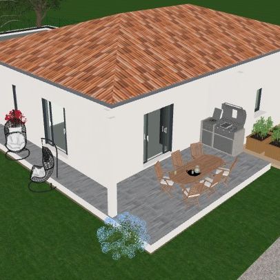 Maison neuve 4 pièces avec garage sur grand terrain à Salindres, proche écoles et commodités