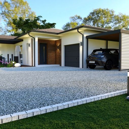 Villa plein pied 100m2 et garage sur une parcelle de 652m2 84100 Orange