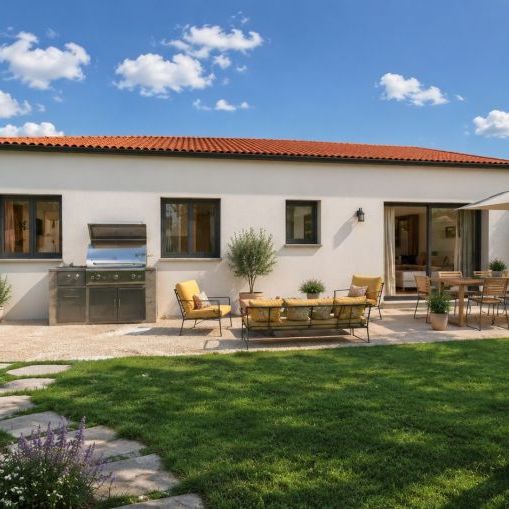 Maison contemporaine de plain-pied de 90 m² avec garage à Lieuran-lès-Béziers (34290) – Terrain de 300 m² proche de Béziers