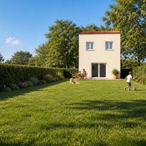 Maison à étage 69 m² avec 2 chambres sur terrain viabilisé de 630 m² à Charleval, idéale primo-accédants et investissement locatif