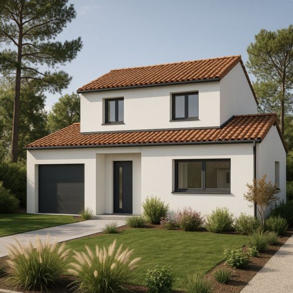 Maison neuve 84 m² avec garage sur terrain viabilisé à Lambesc – idéal primo-accédants, frais de notaire réduits
