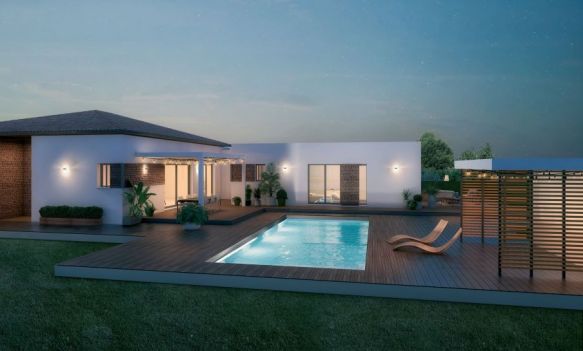 Villa 4 pièces sur terrain de 1240m2 sans vis à vis