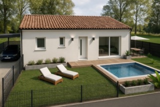 maison neuve type T4 sur terrain 310m2