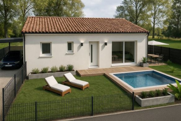 Maison de plain pied 3 chambres à Saint Pargoire