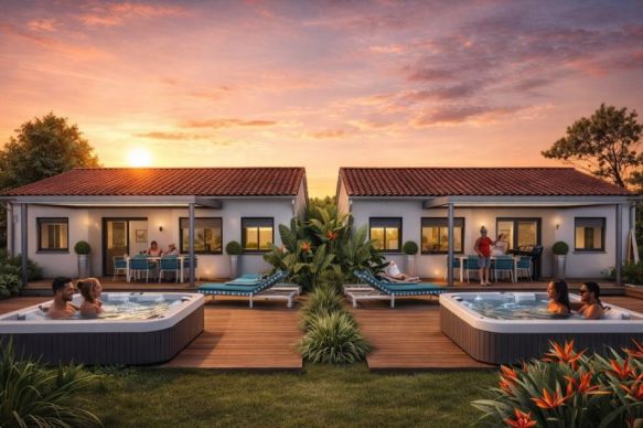 Villa traditionnelle 136 m² avec 2 logements distincts, jardin privatif, à 10 min des plages et de Montpellier – Vic-la-Gardiole (34110)