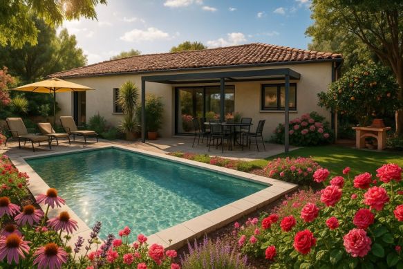 Villa neuve de plain pied + terrain à Vias (34450)