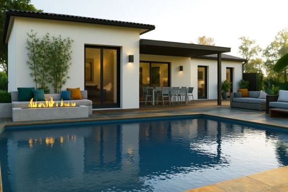 Maison neuve plain-pied 68 m² avec suite parentale à Martigues sur terrain viabilisé de 370 m², proche écoles et commodités