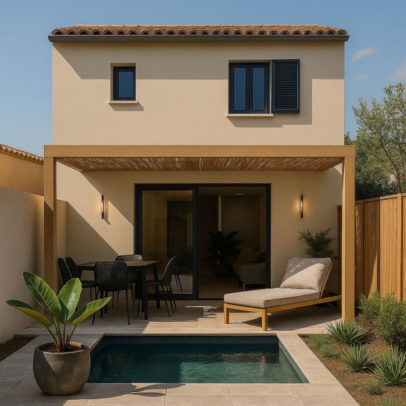 Maison neuve 4 pièces à Valergues calme