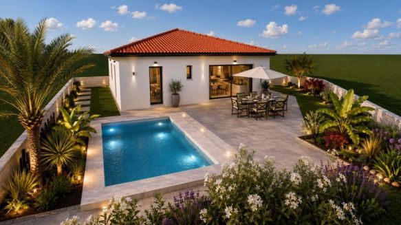 Maison neuve 88 m² avec 3 chambres et garage sur terrain de 440 m² à Pinet (34850)