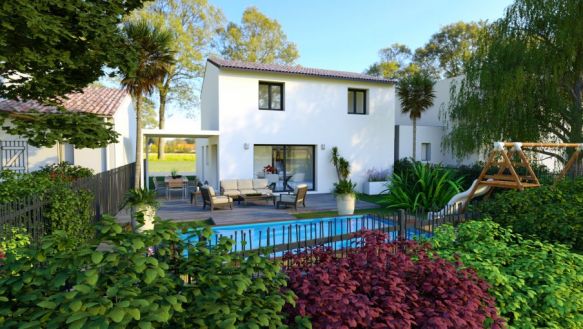 Villa 4 pièces sur terrain expo sud