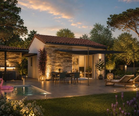 Studio neuf évolutif de 31 m² avec terrain viabilisé à Combaillaux – mezzanine et garage possibles