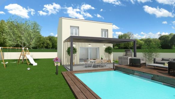 bastide a etage T4 toutes options a construire sur un terrain de 450m2 dans un quartier paisible de cavaillon 84300