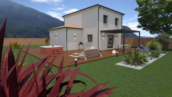 TERRAIN + MAISON neuve contemporaine à Florensac