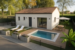 maison neuve type T3 + terrain 350m2