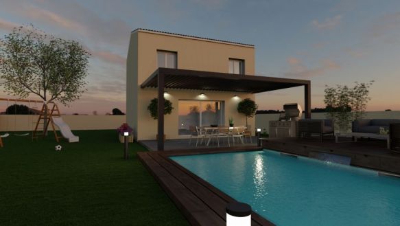 villa 86m2 sur un terrain viabilisé 325m2 idéal primo accédant