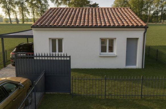 Maison de vacances 50 m² avec 2 chambres sur terrain viabilisé de 274 m² au cœur de Marseillan 34340