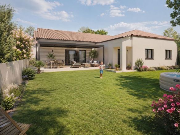 Maison 4 pièces plain pied au calme