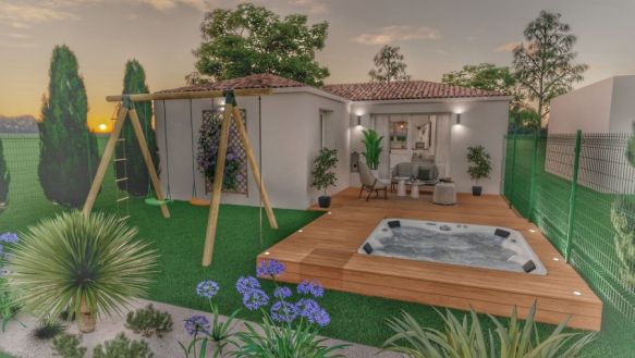 Maison neuve 68 m² avec terrain 400 m² à Fos sur Mer en lotissement proche écoles commerces transports projet évolutif à fort potentiel