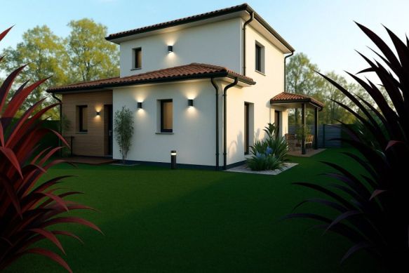 Maison à construire à Saint Chamas 13250  120 m²  terrain 748 m², 4 chambres  suite parentale et garage 35 m²