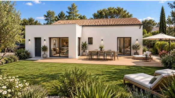 belle villa neuve à Pousssan 34560