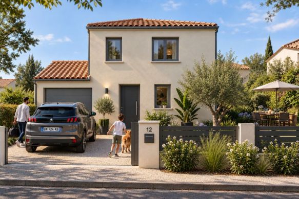 Maison neuve 5 pièces à Montaud sur parcelle de 580m2