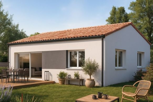 Maison neuve plain pied 3 pièces située au calme à Villevieille