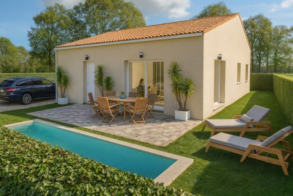 Maison plain-pied 94 m² avec garage sur terrain viabilisé de 420 m² dans lotissement arboré à La Roque-d’Anthéron