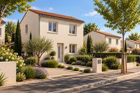 Maison neuve 4 pièces de 90m2 à montaud sur parcelle de 580m2