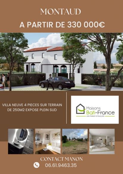 Maison 90m2 sur terrain de 250m2