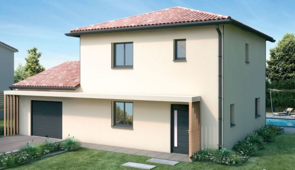 Maison contemporaine neuve à Vic-la-Gardiole avec 4 chambres, garage et terrain de 400 m² proche des écoles et plages