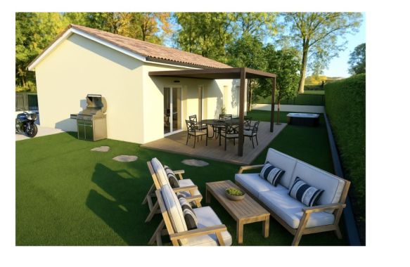 Maison neuve plain pied à Port de Bouc 68 m² 2 chambres sur terrain de 645 m² proche écoles commerces et transports