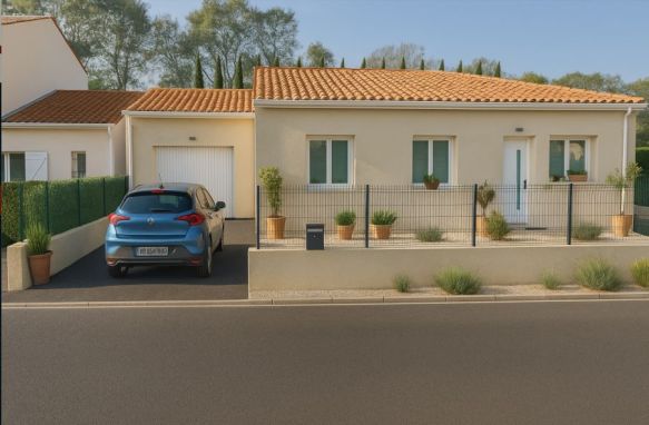 Maison neuve 76 m² avec garage sur terrain viabilisé à Lambesc – idéal primo-accédants