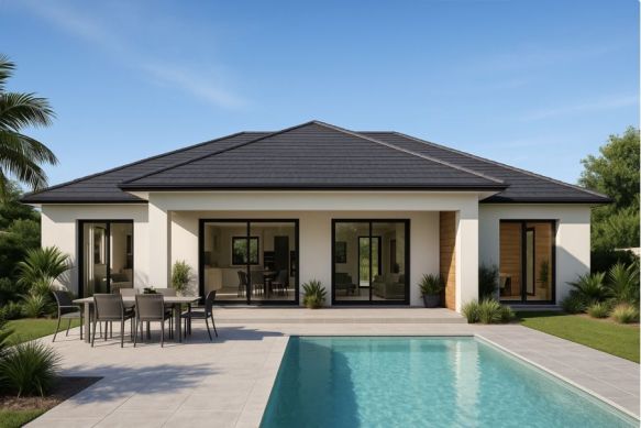 Maison plain-pied 120 m² avec suite parentale sur terrain diffus 790 m² à Istres