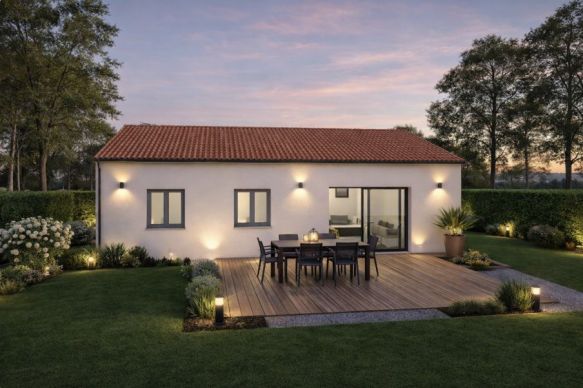 Terrain viabilisé 324 m² à Fos-sur-Mer – Maison neuve de plain-pied 85 m² avec 3 chambres