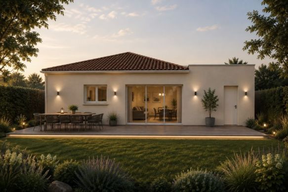 Terrain de 723 m² à Port-de-Bouc  Maison plain-pied 90 m² avec 3 chambres et garage