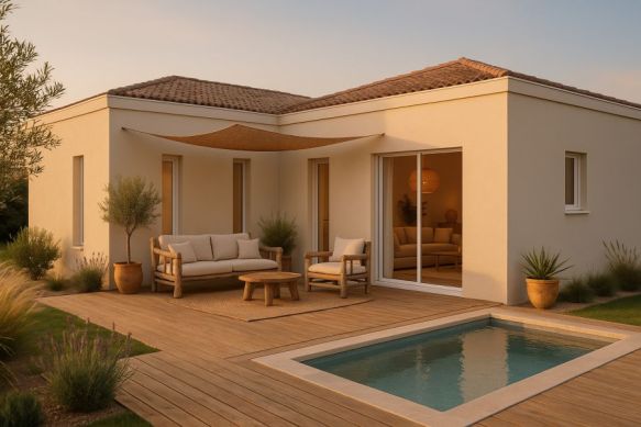 Maison neuve 4 pièces à construire à Cavaillon – Plain-pied avec suite parentale, garage et jardin dans secteur recherché