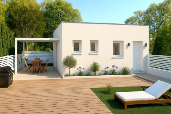 Villa de plain pied sur un terrain hors lotissement de plus de 250m² à BESSAN 34550