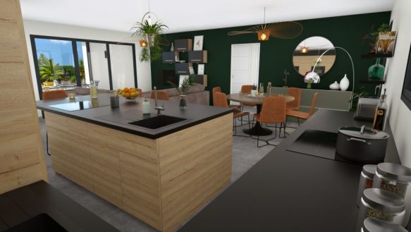 Villa RE2020 3 chambres avec garage et bureau à Charleval