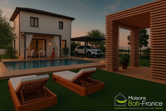 Terrain + maison 110 m² à Cavaillon (84300) – Hors lotissement, terrain clos de 540 m² avec 4 chambres