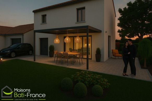 Maison neuve à étage de 85 m² avec 3 chambres sur terrain viabilisé de 550 m² à Carpentras (84200)