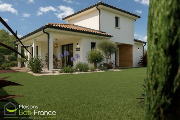 Maison neuve à étage de 110 m² avec suite parentale et garage sur terrain viabilisé de 500 m² à Marignane