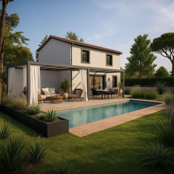 🌿 À vendre – Villa neuve en construction sur terrain viabilisé de 205 m² à Saint-Brès